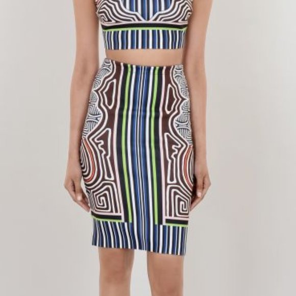 Women/'s Pencil Skirt Labyrinth